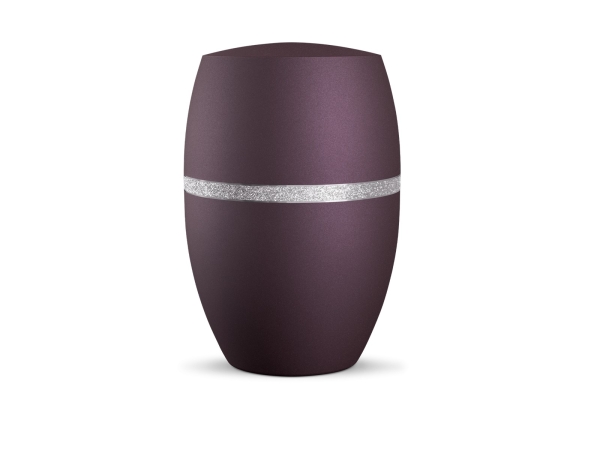 Naturstoffurne Infinity Glamour Silber,