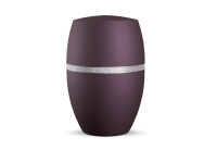 Naturstoffurne Infinity Glamour Silber,