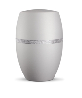 Naturstoffurne Infinity Glamour Silber,