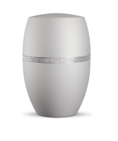 Naturstoffurne Infinity Glamour Silber,
