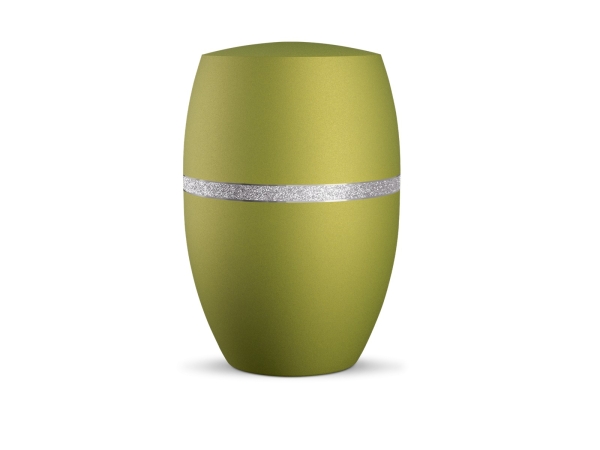 Naturstoffurne Infinity Glamour Silber,