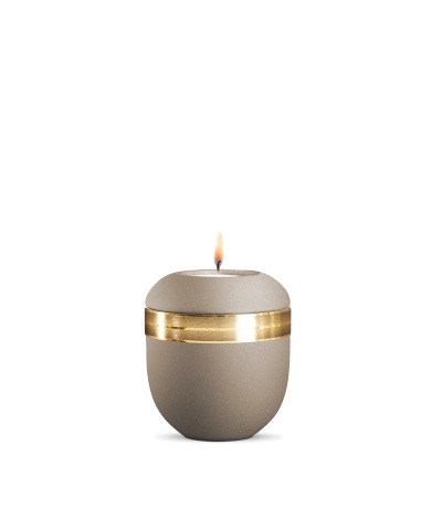 Porzellan-Gedenklicht Infinity Ouro,