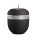 Porzellan-Gedenklicht Infinity Glamour Silber,