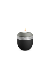 Porzellan-Gedenklicht Infinity Glamour Bicolor,