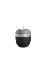 Porzellan-Gedenklicht Infinity Glamour Bicolor,