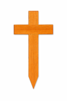 Eichengrabkreuz mit Hohlkehle, 78x40x11,5 cm