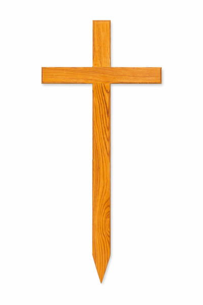 Eichengrabkreuz mit Hohlkehle,  120x54x10 cm