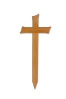 Eichengrabkreuz, abgerundete Kanten,120x48x9/11cm