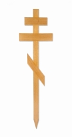 Eichengrabkreuz, abgerundete Kanten, 160x60x40x10 cm