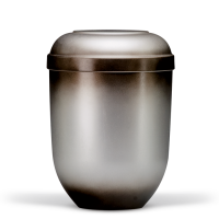 Naturstoffurne, Grau Schwarz patina