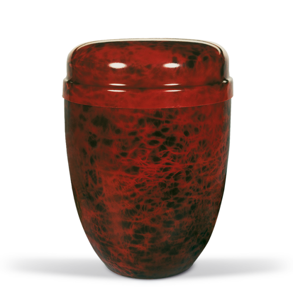 Stahlurne Bordeaux Marmoriert