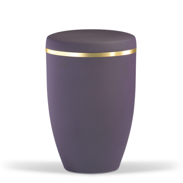 Stahlurne, Violett Velours,
