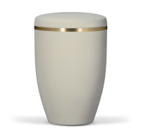Stahlurne, Hell Beige Velours,