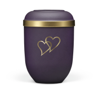 Naturstoffurne, Violett Velours,
