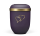 Biourne Violett-Velour, Goldrand, Dekor Herzen