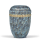 Stahlurne, Blau Gold, Hand patiniert,