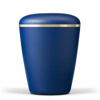 Naturstoffurne, Saphirblau Velours,