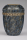 Stahlurne, Blau Gold. Hand Patiniert