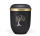 Anthrazit Velour, Goldrand Baum ArtDecor Gold