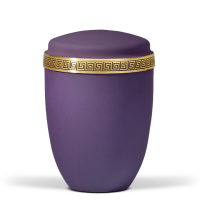 Stahlurne, Violett Velours,