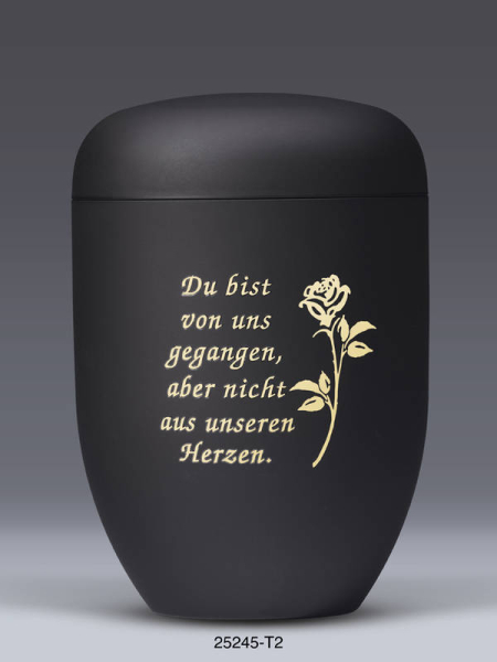 Naturstoffurne, Anthrazit Velours