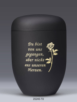 Naturstoffurne, Anthrazit Velours