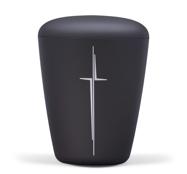 Biourne Anthrazit Velour mit modernem Kreuz