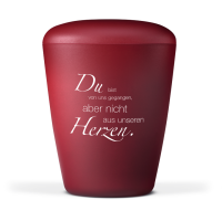 Biourne Weinrot Velour, Trauertext 2