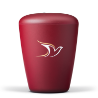 Naturstoffurne, Weinrot Velours,
