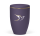 Naturstoffurne, Violett Velours, Taube Gold/ Wei&szlig;, Goldband