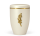 Naturstoffurne Cremewei&szlig; Perlmutt MS Rose, Goldband