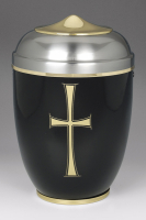 Stahlurne, Schwarz, Deckel ZIHESTA,