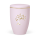 Naturstoffurne Hellrosa Dekor: Baum, Art Decor Gold/Weiss verspiegelt, Goldband