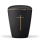 Biourne Anthrazit Velour Kreuz Stripdome, Goldband