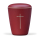 Naturstoffurne, Weinrot Velours,