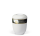Mini-Keramikurne Cremeweiss, Dekorband "Calla", Trauertext 4