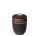 Mini-Keramikurne Anthrazit Velour, Dekorband "Rosenbl&uuml;te", Trauertext 2