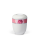 Mini-Keramikurne Cremeweiss, Dekorband Rosenbl&uuml;te