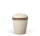 Mini-Keramikurne Beige Velours, Dekorband Rautenkordel