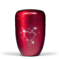 Stahlurne, Weinrot,