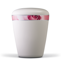 Biourne Cremewei&szlig;, Dekorband: Rosenbl&uuml;te