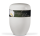Naturstoffurne Cremeweiss, Dekorband "Calla", Trauertext 4