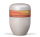 Naturstoffurne, Cremeweiss-Perlmutt, Dekorband mit Trauertext 11