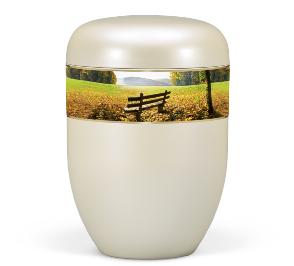 Naturstoffurne, Cremewei&szlig;Perl-