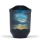 Stahl-Designer-Urne Schwarz, "Horizont"
