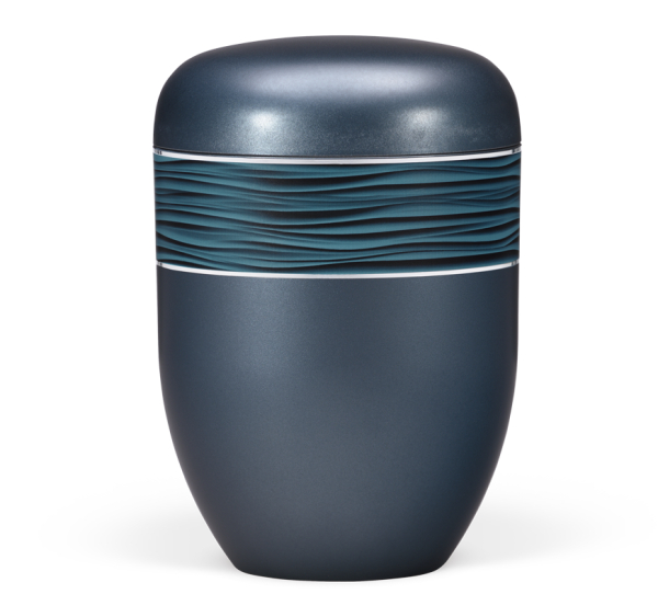 Naturstoffurne, BlauPerlmutt,