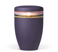 Naturstoffurne, Violett Velours,