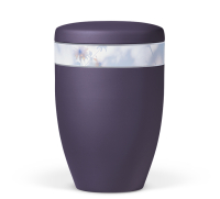 Naturstoffurne, Violett Velours,