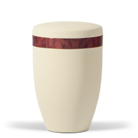 Stahlurne, Hell Beige Velours,