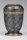 Stahlurne, Blau Gold. Hand Patiniert